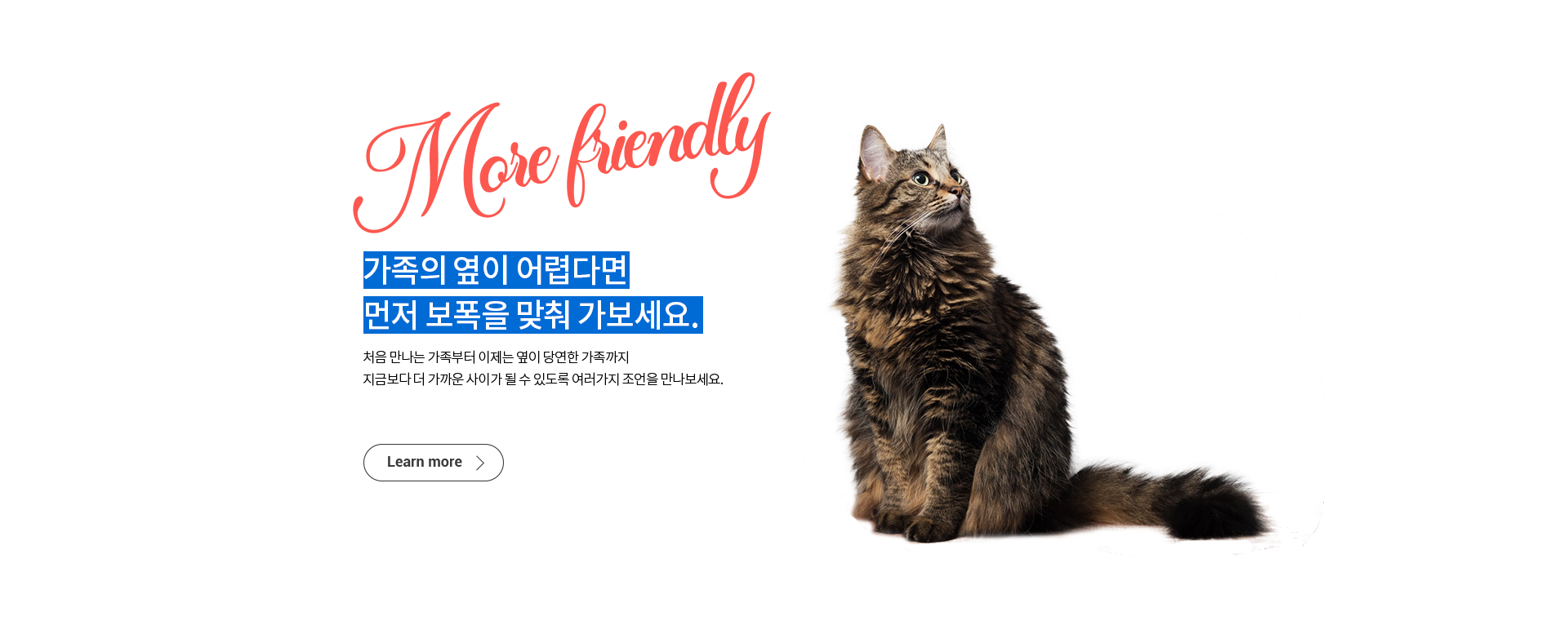 반려동물 메뉴 배너