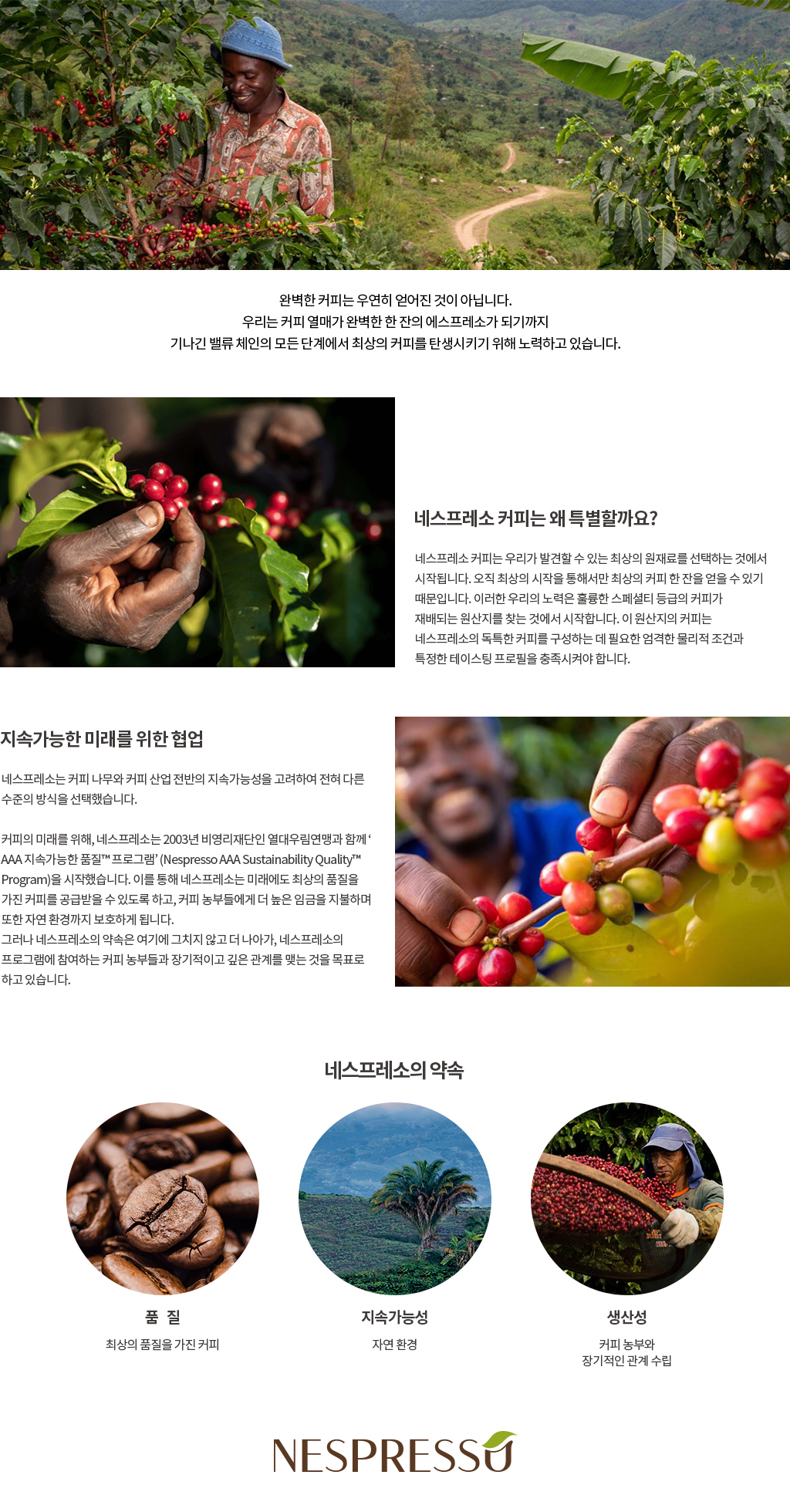 네스프레소 커피 이야기