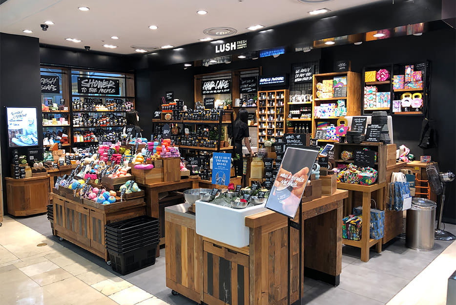 러쉬 롯데백화점 분당점 매장 이미지